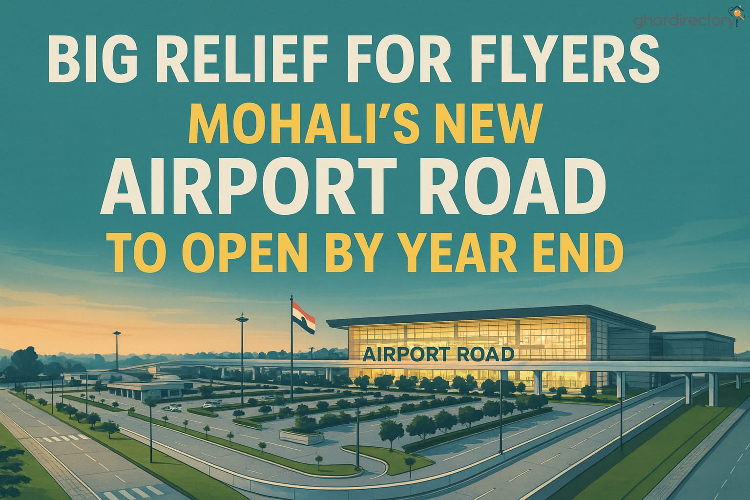 Big Relief for Flyers Mohali’s New Airport Road to Open by Year End7