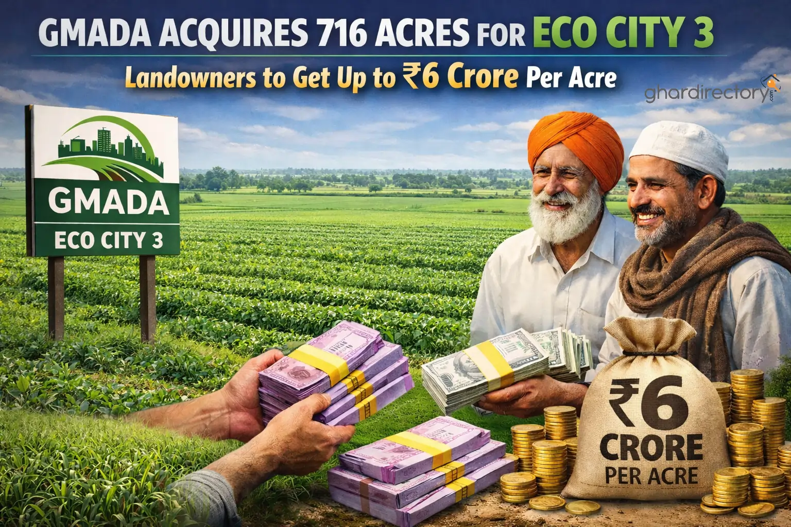GMADA Acquires 716 Acres for Eco City 3_ Landowners to Get Up to ₹6 Crore Per Acre (4)