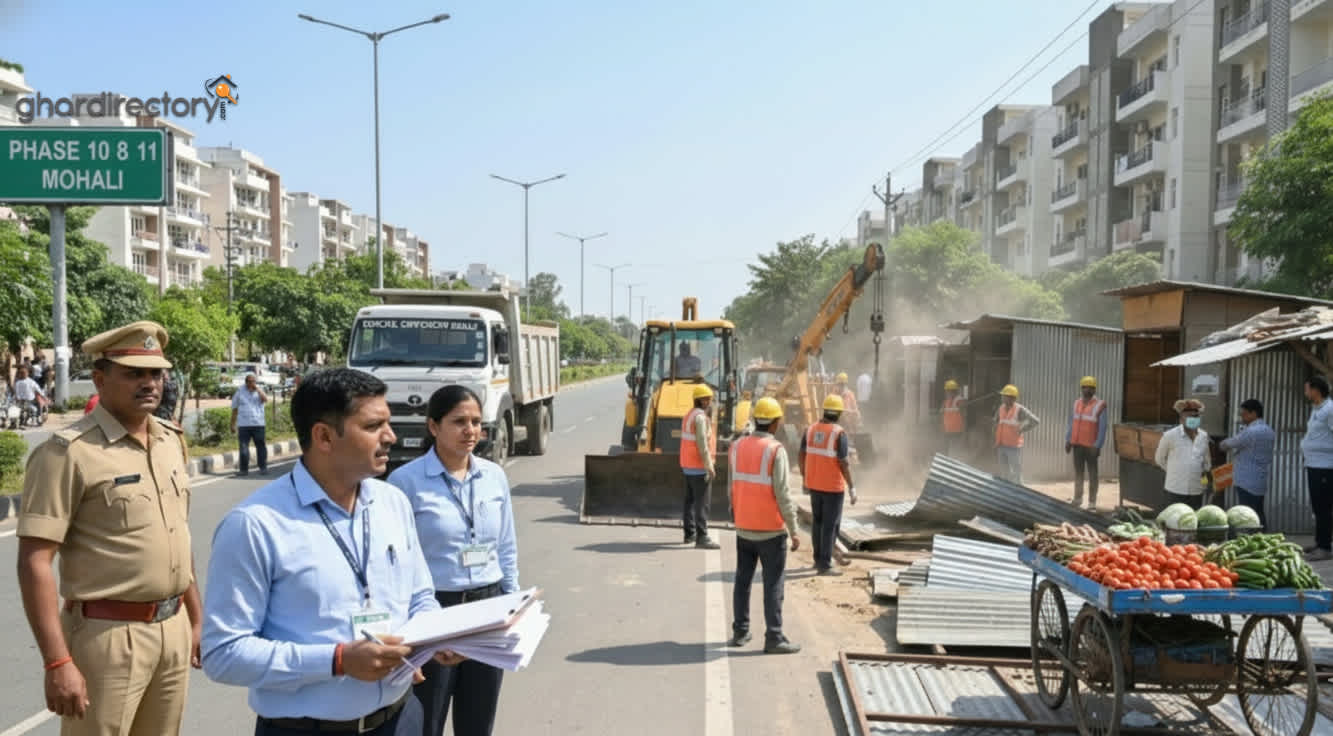 Mohali MC Steps Up Anti Encroachment Drive in Phase 10 & 11 (2) (1)