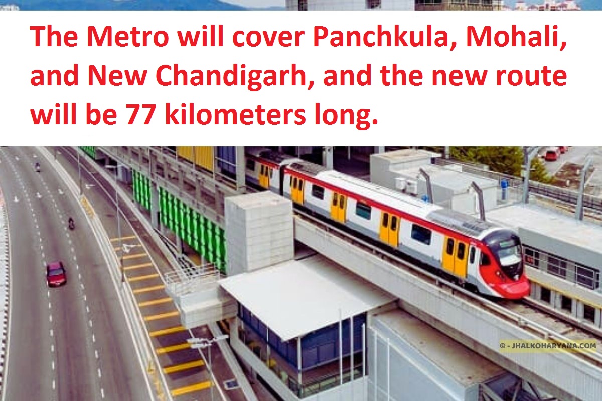 New 77 km Metro Route Map Prepared for Chandigarh Chandigarh-Metro-Update