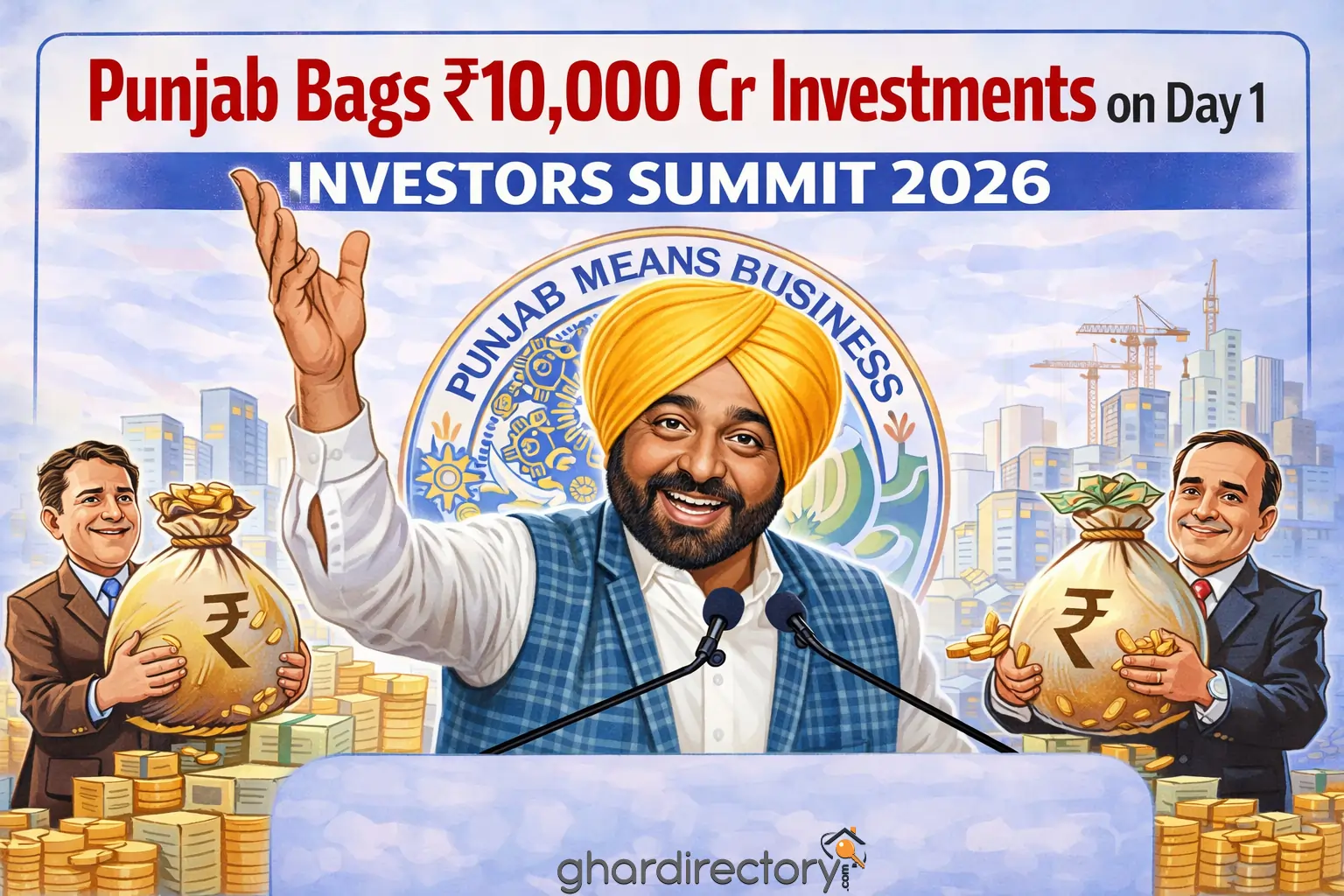 Punjab Bags ₹10,000 Cr Investments on Day 1 _ Investors Summit 2026 2