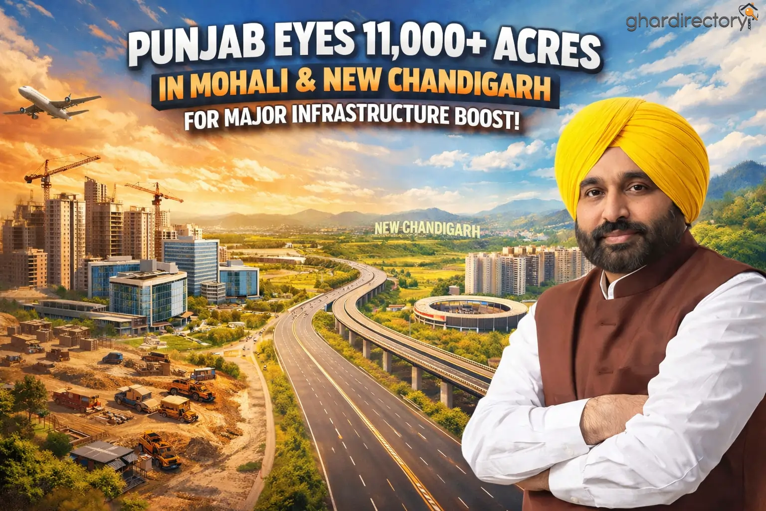 Punjab Eyes 11,000+ Acres in Mohali & New Chandigarh for Major Infrastructure Boost (1)