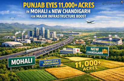 Punjab Eyes 11,000+ Acres in Mohali & New Chandigarh for Major Infrastructure Boost