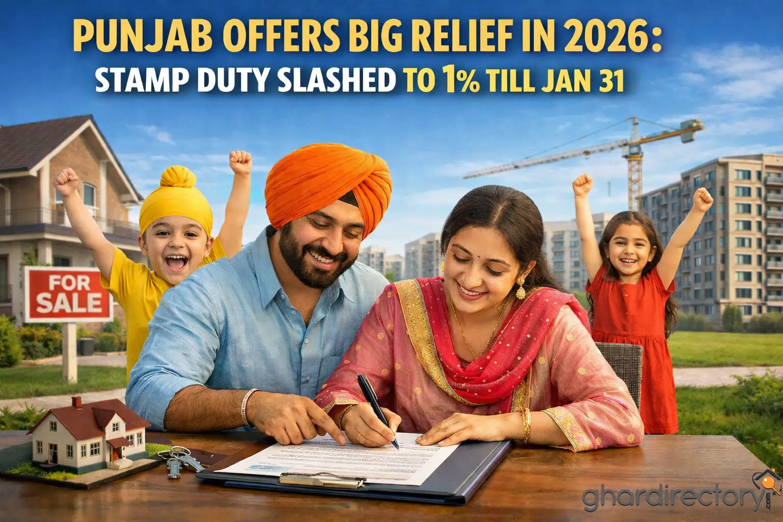 Punjab Offers Big Relief in 2026_ Stamp Duty Slashed to 1% Till Jan 31 (1)