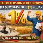Punjab Offers Big Relief in 2026: Stamp Duty Slashed to 1% Till Jan 31