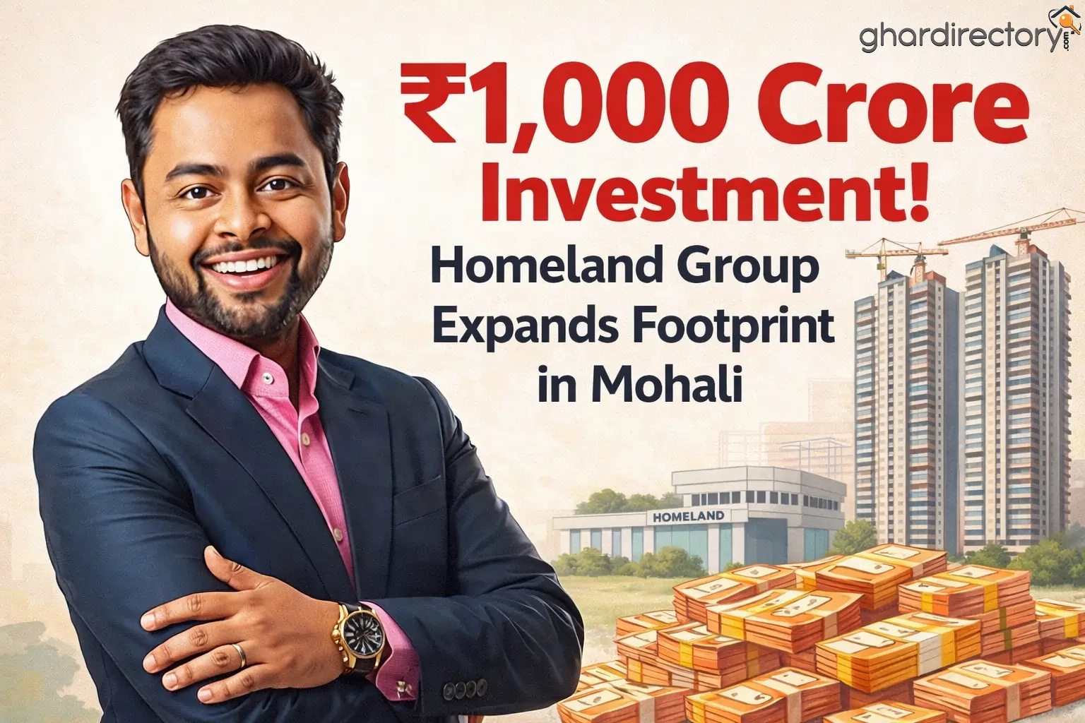 ₹1,000 Crore Investment! Homeland Group Expands Footprint in Mohali