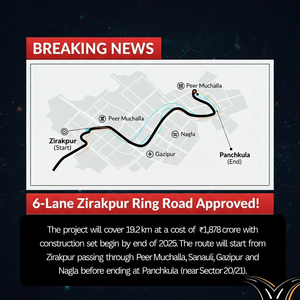 Zirakpur Ring Road Project Set to Take Off Bidding Begins This Month!